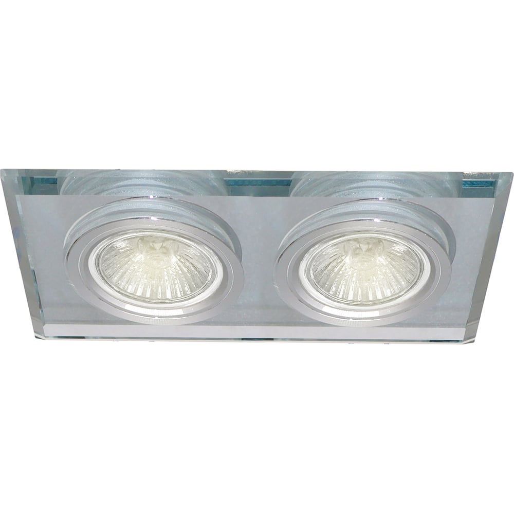 Изображение товара Встраиваемый двойной светильник truEnergy 2хGU5.3 белый стекло