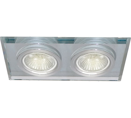 Изображение товара Встраиваемый двойной светильник truEnergy 2хgu5.3 180x90xh25 ip20 белый/стекло 21230