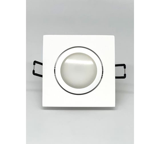 Изображение товара Встраиваемый поворотный светильник truEnergy gu5.3 85x85xh25 ip20 белый/алюминий 21221