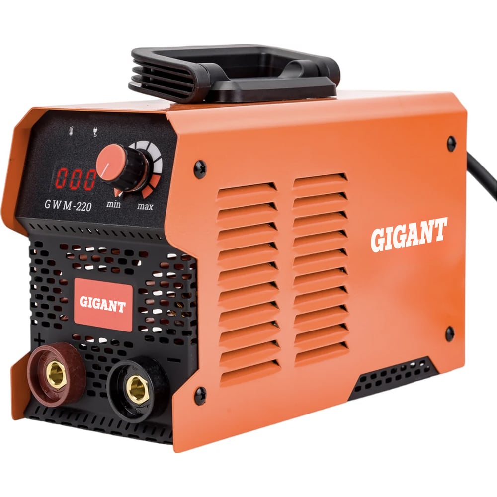 Изображение товара Инверторный сварочный аппарат Gigant GWM-220 220 А дисплей кабель 2.5+1.5 м