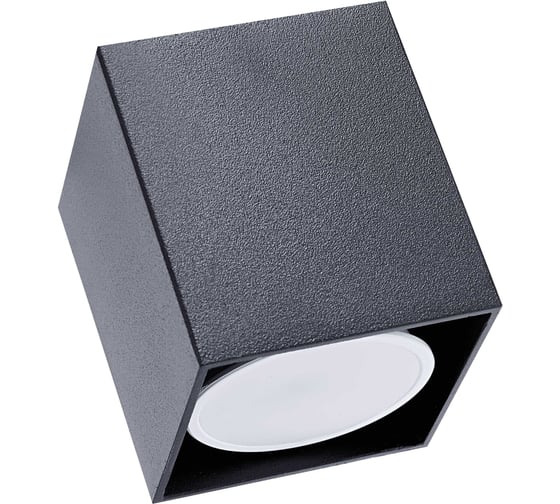 Изображение товара Накладной светильник truEnergy под лампу GU10 60x60xH70 IP20 черный/алюминий 21350