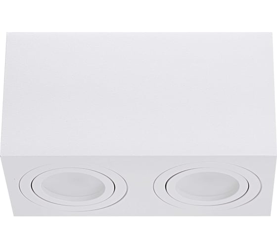 Изображение товара Накладной двойной поворотный светильник truEnergy под лампу 2хGU10 180x95xH90 IP20 белый/алюминий 21342