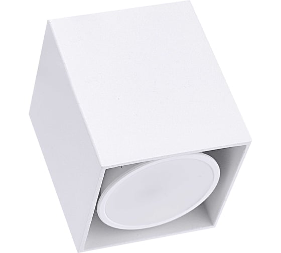 Изображение товара Накладной светильник truEnergy под лампу GU10 65x65xH70 IP20 белый/алюминий 21351