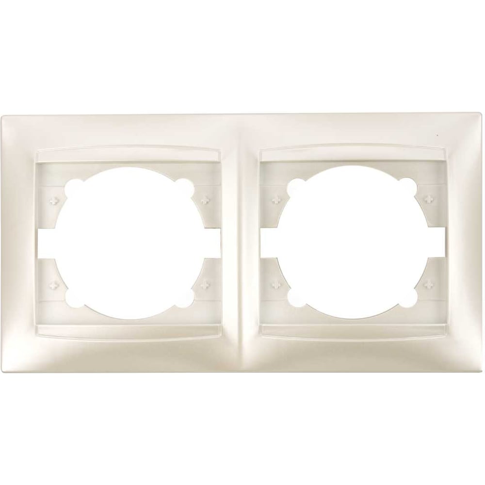 Изображение товара Рамка TDM ELECTRIC 2-х постовая горизонтальная перламутр Лама SQ1815-0830