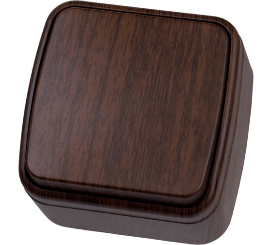 Изображение товара Выключатель TDM ELECTRIC 1-кл. открытой установки IP20 10А, венге "Дача" Народная SQ1824-0041