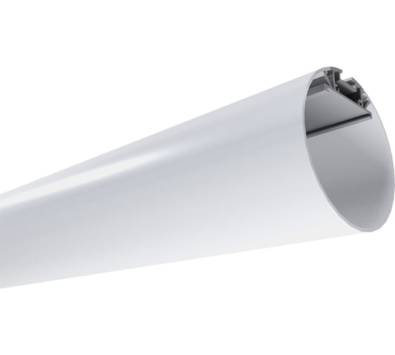 Изображение товара Круглый подвесной алюминиевый профиль Apeyron для светодиодной ленты, серебро, ø60мм, 2м, комплект 08-40