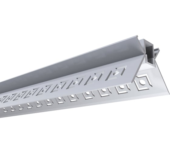 Изображение товара Алюминиевый профиль Apeyron для светодиодной ленты, штукатурка, серебро, 46x24мм, 2,5м, комплект 08-46