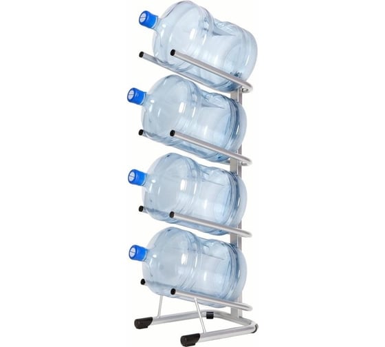 Изображение товара Стеллаж для бутилированной воды Cobalt kd бридж на 4 тары, цвет серый 276304