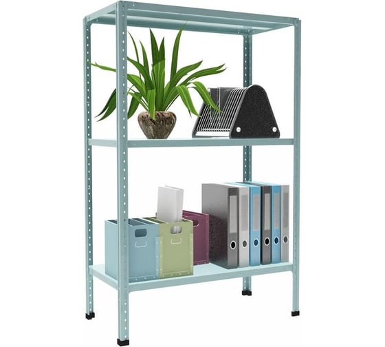 Изображение товара Металлический стеллаж Cobalt p мс 133 с 3-мя полками, 700x300x1000 429387