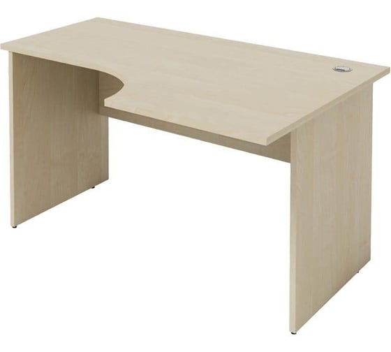 Изображение товара Письменный стол ООО Комус IN Рондо L левый 22/16 1400x900x755, береза 1629865