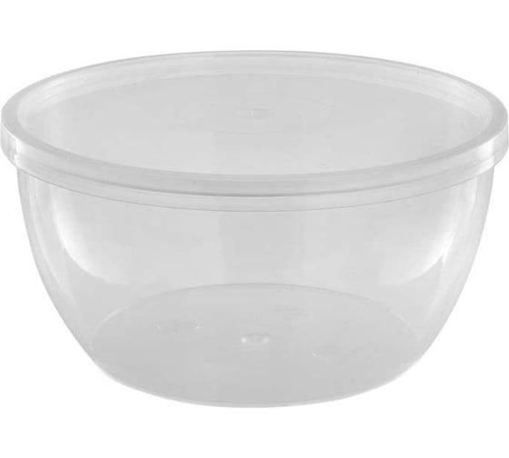 Изображение товара Банка ООО Комус 360 мл с крышкой диаметр 112 мм полипропилен 216 шт 1391798