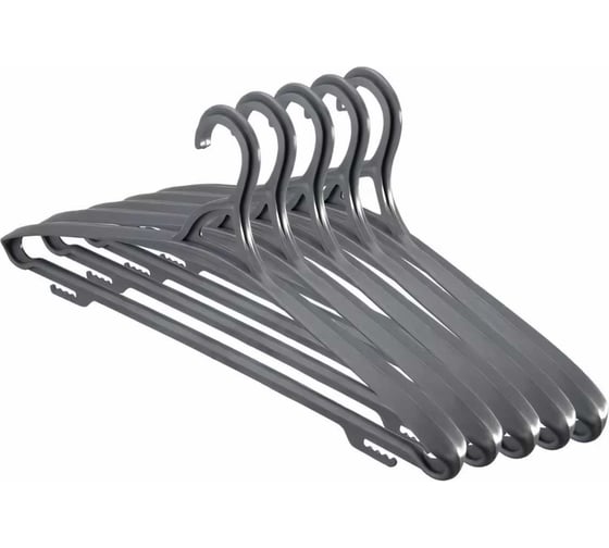Изображение товара Вешалка-плечики для одежды ООО Комус bp размер 52-54 5 шт, черная 656519