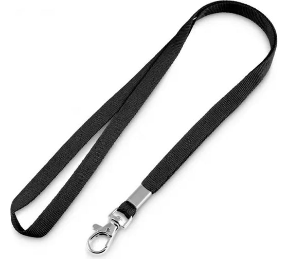 Изображение товара Держатель для бейджа ООО Комус с карабином-люкс ширина 10мм черный 1337571