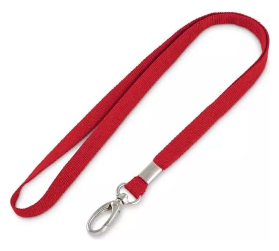 Изображение товара Держатель для бейджа ООО Комус 90 см x 10 мм с карабином красный 1372751