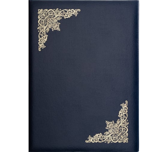 Изображение товара Адресная папка ООО Комус с виньеткой бумвинил с поролоном синяя 995405