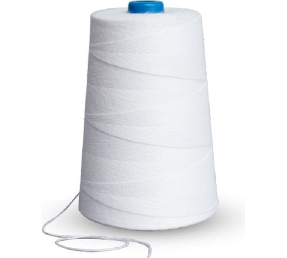 Изображение товара Прошивная нить ООО Комус лавсановая лш 180 белая 1000 метров упаковка пленка 1088348