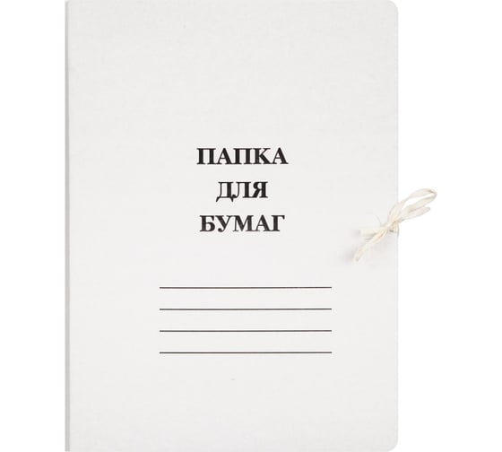 Изображение товара Папка ООО Комус с завязками 440 г/м2 мелованная 10 шт 874872