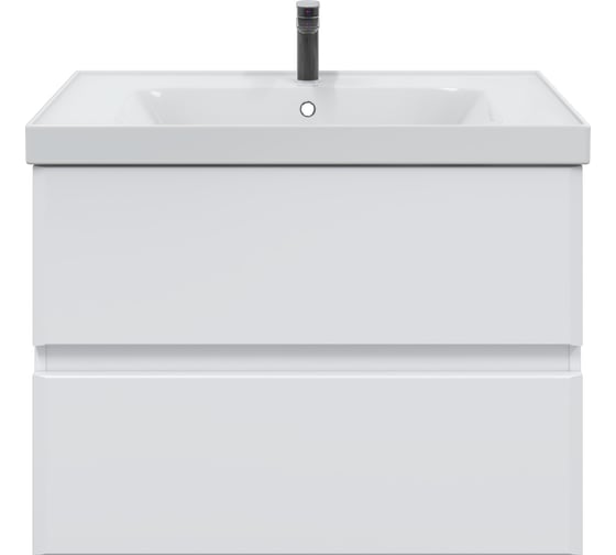 Изображение товара Подвесная тумба Sanstar велья 70 с раковиной грейс 70 (комплект) для ванной комнаты, белая 136.1-1.4.1.КГРЕ
