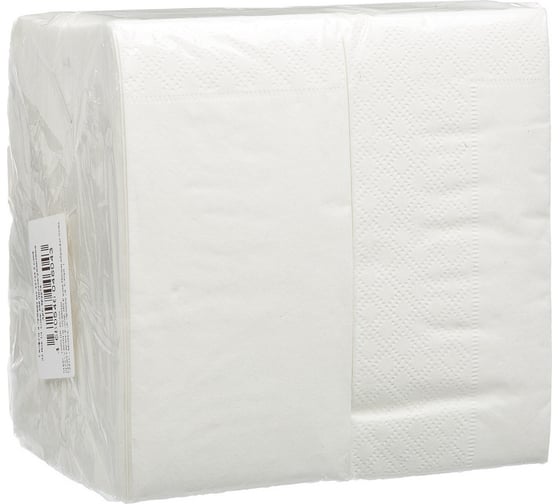 Изображение товара Двухслойные салфетки ООО Комус 33x24 см белые 16 сложений 200 шт 982679