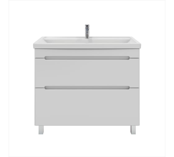 Изображение товара Тумба напольная Sanstar адель 100 без раковины для ванной комнаты, белая 385.1-1.4.1