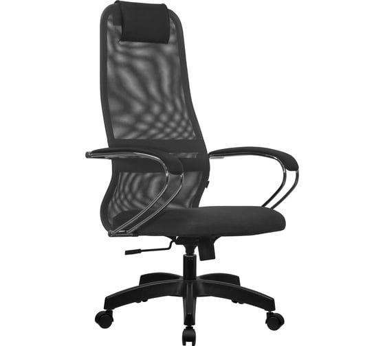 Изображение товара Кресло МЕТТА su-b-8, подлокотники 131, основание 001, темно-серый/темно-серый z312464078