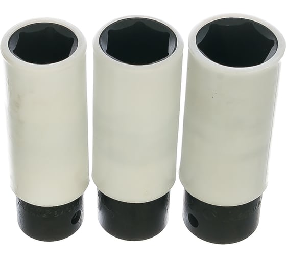 Изображение товара Комплект головок торцевых ударных тонкостенных (17-21 мм; 1/2"; 3 шт.) Hans 84603MB