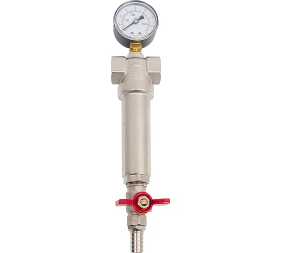 Изображение товара Механический самопромывной фильтр с манометром KROMWELL 3/4 EU.ST6026045 34_k