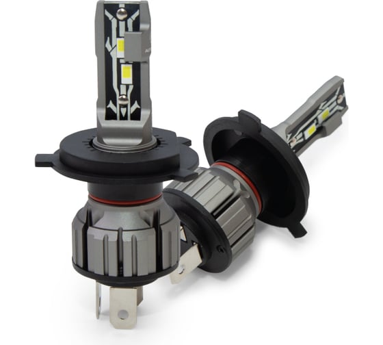 Изображение товара Светодиодная лампа AUTOPROFI Х2 компак., H4, 12 В/15 Вт, 6000 K, 4000 Лм, комплект 2 шт. X2-H4