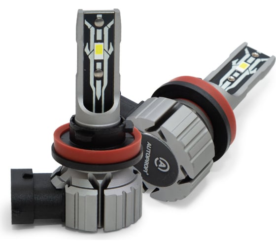 Изображение товара Светодиодная лампа AUTOPROFI Х2 компак., H11, 12 В/15 Вт, 6000 K, 4000 Лм, комплект 2 шт. X2-H11