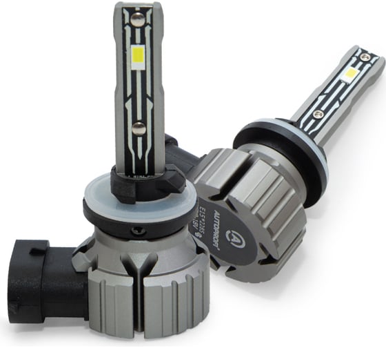 Изображение товара Светодиодная лампа Х2 компак., H27, 12 В/15 Вт, 6000 K, 4000 Лм, комплект 2 шт. AUTOPROFI X2-H27