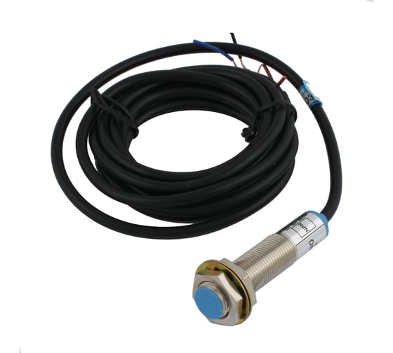 Изображение товара Индуктивный экранированный датчик INNOCONT, M12x1, L=61 мм, зона срабатывания 2 мм, -25 +60 С, 12…24 VDC, IP65, выход: NPN NO, макс. ток 200 мА, кабель 2 м SL-12N2C