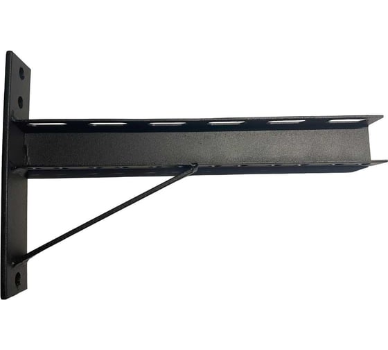 Изображение товара Металлический кронштейн ООО "СВОЙ МАСТЕР" 400 r, черный муар 08.0038