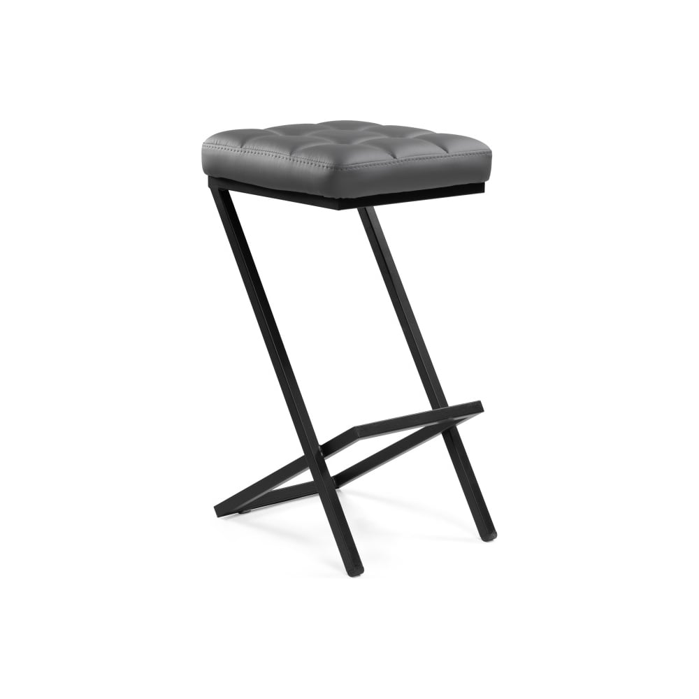 Изображение товара Барный стул Woodville Амаури темно-серый с черным матовым покрытием