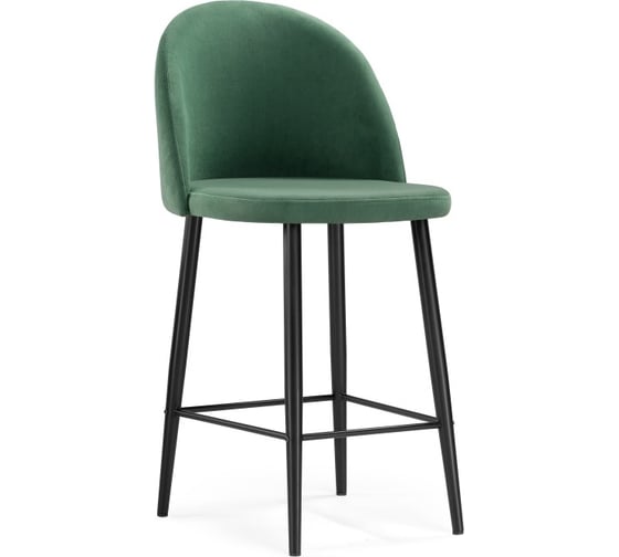 Изображение товара Барный стул Woodville амизуре катания изумруд, черный матовый 459858