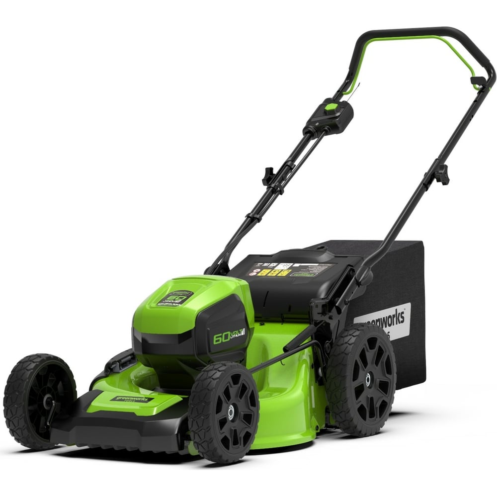 фото Самоходная аккумуляторная газонокосилка greenworks gd60lm46sp