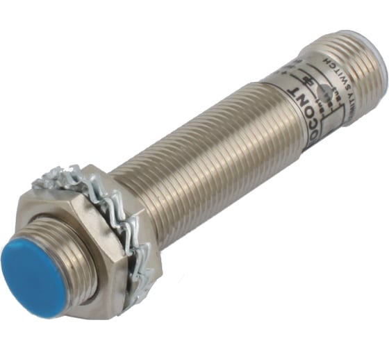 Изображение товара Индуктивный экранированный датчик INNOCONT, M12x1, L=61 мм, зона срабатывания 2 мм, -25 +60 С, 12…24 VDC, IP67, выход: PNP NO, макс. ток 200 мА, разъем M12 SLI-12P2C