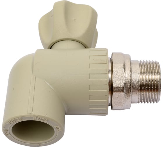 Изображение товара Угловой кран для радиаторов, сварка-Н 25x3/4 с разъёмным соединением FV-Plast A315025000