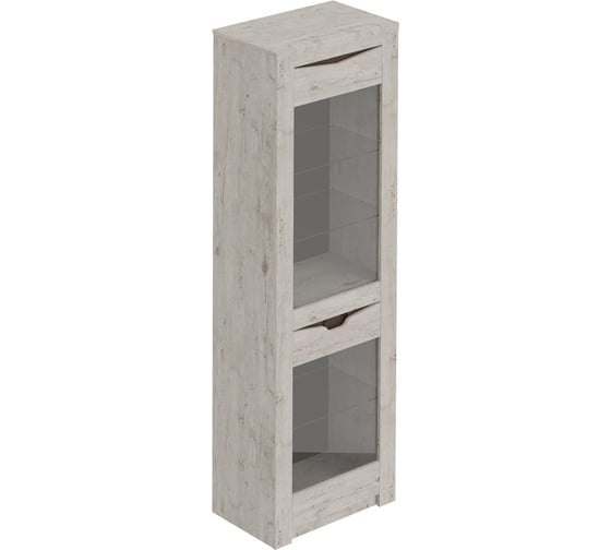 Изображение товара Шкаф Мебельград Соренто гостиная, 1 дверь, дуб бонифаций/дуб бонифаций/кофе структурный матовый 33918_1