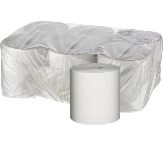 Изображение товара Бумажные полотенца ООО Комус 1 слой, вторсырье, 6 рул/уп, 200 м 1676624