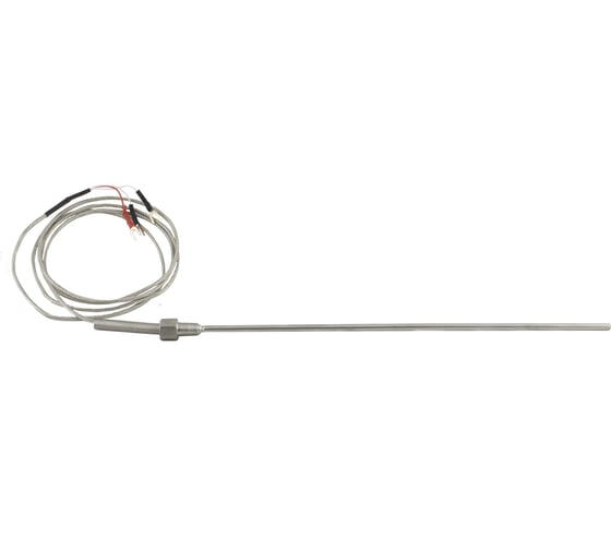 Изображение товара Датчик температуры с кабелем INNOCONT исполнение N, спай Pt100, раб. часть: диаметр 4,8мм длина 300мм, резьба 1/8", длина кабеля 1.5м TS-W-N-Pt100-4,8-300-1,5-1/8