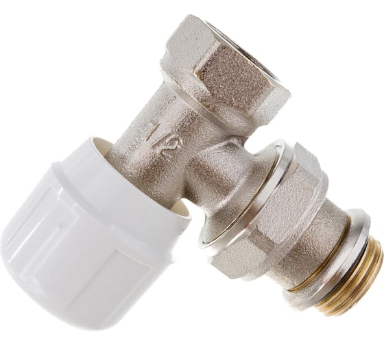 Изображение товара Ручной угловой вентиль быстрого монтажа ВН 1/2 никелированный с разъёмным соединением Uni-Fitt 156N2000