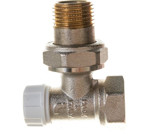 Изображение товара Обратный угловой вентиль ВН 1/2 никелированный с разъёмным соединением Uni-Fitt 175N2000
