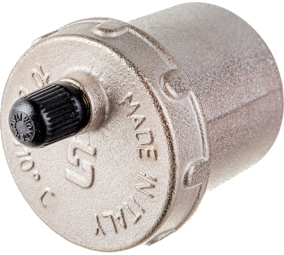 Изображение товара Автоматический воздухоотводчик с боковым подключением и верхним выпуском HP 1/2 никелированный Uni-Fitt 232N2000