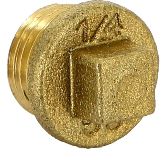 Изображение товара Заглушка с квадратом Н 1/4 латунная Uni-Fitt 608G0000