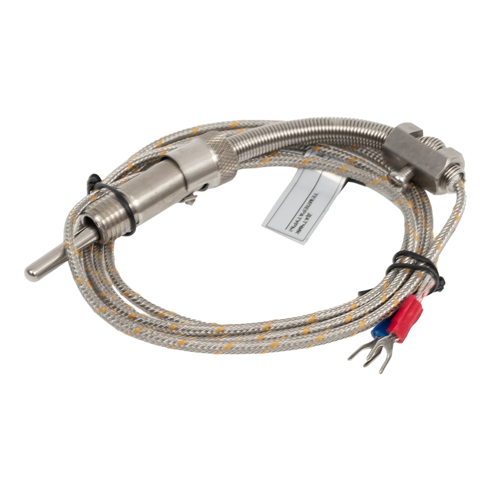 Изображение товара Датчик температуры с кабелем INNOCONT исполнение S, спай IC, рабочая часть: диаметр 4,8мм длина 30мм, втулка М12x1,5, длина кабеля 1.5м TS-W-S-IC-4,8-30-1,5