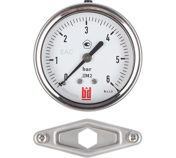 Изображение товара Манометр ДМ 2 063 ТС (0-6) бар, кл.1.5, G1/4" BD 1152100020