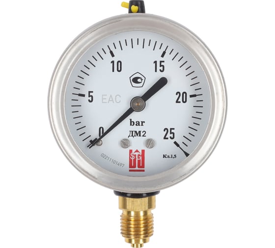 Изображение товара Манометр ДМ 2 063 Р (0-25) бар, кл.1.5, G1/4", DIN CASE BD 1152100025