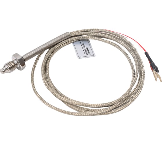 Изображение товара Датчик температуры с кабелем INNOCONT исполнение V, спай Pt100, резьба 3/8", длина кабеля 1,5м TS-W-V-Pt100-1,5-3/8