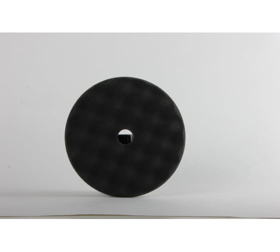 Изображение товара Диск полировальный поролоновый 150 мм, мягкий, рельефный, черный, липучка SANDWOX 815.07.150.06