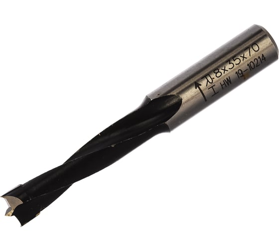 Изображение товара Сверло HW (8x35x70 мм; Z 2+2; S 10x30 мм; RH) для присадочного станка CMT 311.080.11